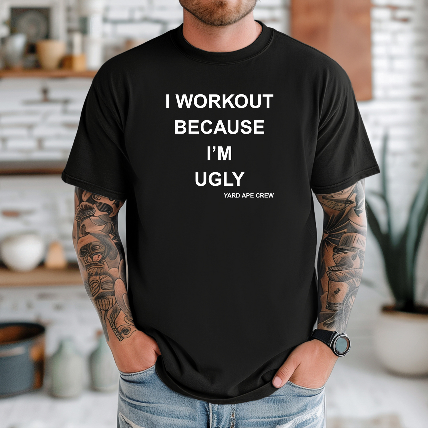 I Workout Because I'm Ugly T-Shirt
